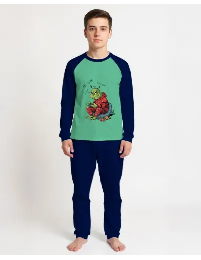 Grinch Otroška bombažna pižama Grinch gaming - ZUYA