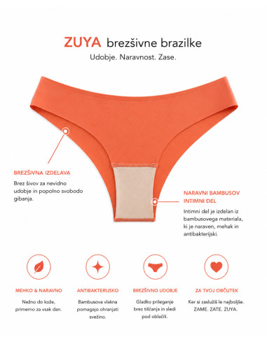 ZUYA brezšivne brazilke, brezšivne ženske hlačke