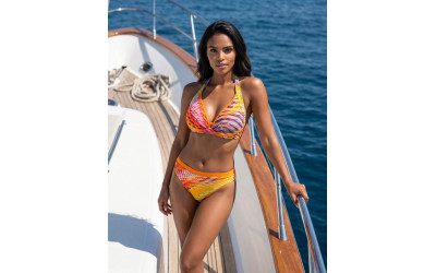 Ženske Kopalke Nedrček OLIVIA – 1044 - Wide Tropic Orange