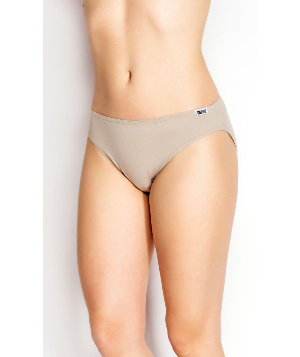 zenske spodnje hlace slip bombaz kožna bež