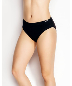 ženske spodnje hlače visok pas bombaž črne