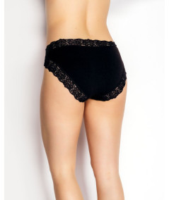 zenske spodnje hlace cipka bombaz črna