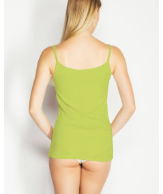 zenska bombazna spodnja majica ozke naramnice zelena