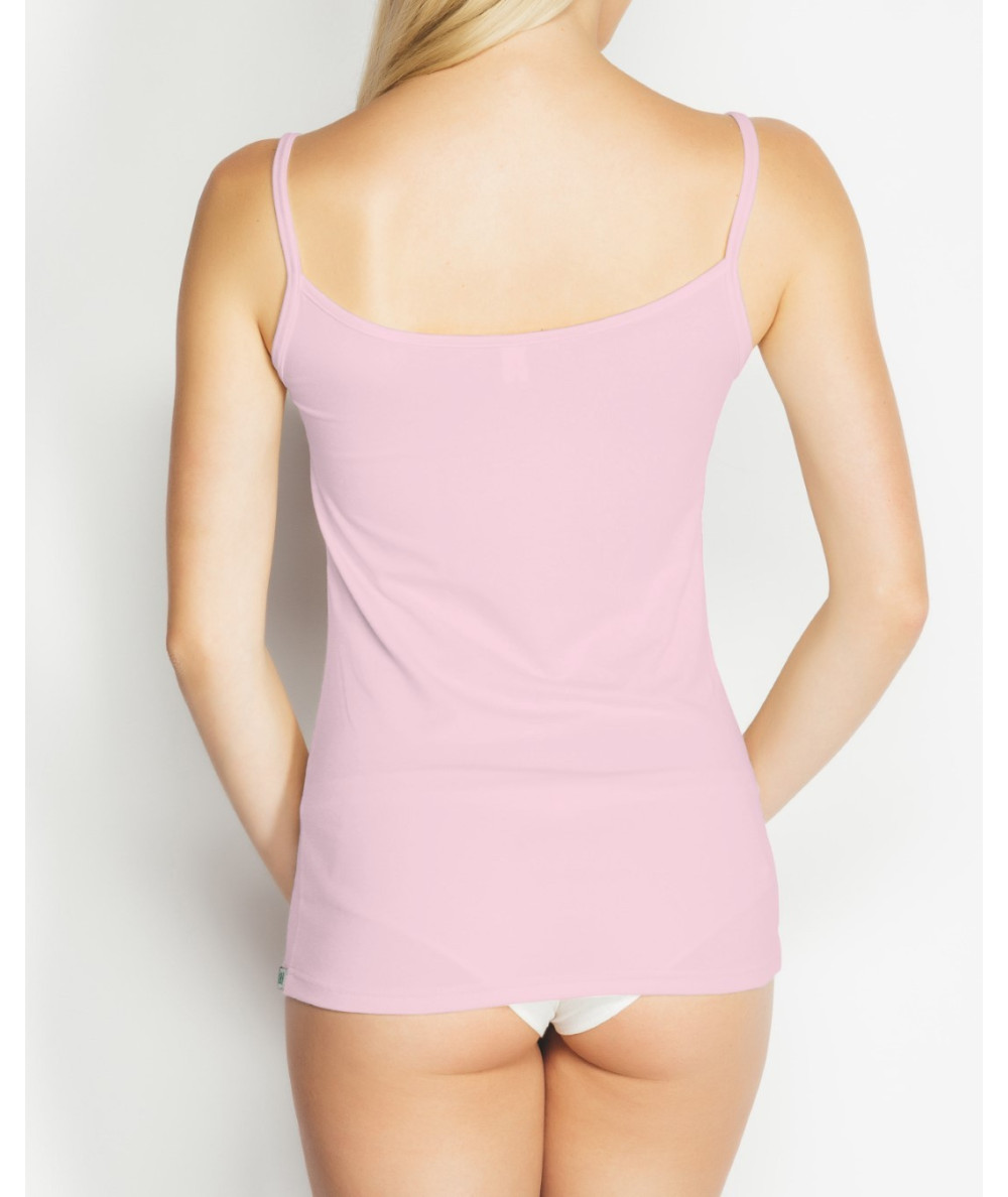 zenska bombazna spodnja majica cipka ozke naramnice rozna