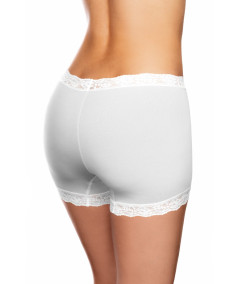 zenske boksarice cipka visok pas bombaz bela