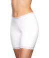 zenske boksarice dolge hlacnice cipka bombaz bela