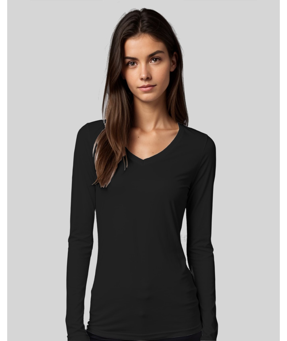 ZUYA V majica z dolgimi rokavi