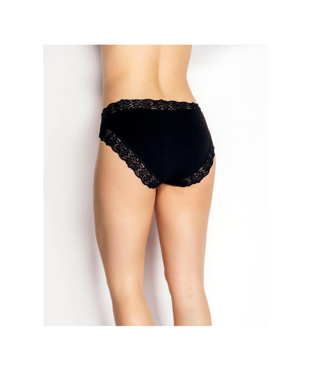 zenske spodnje hlace cipka BAMBUS črna